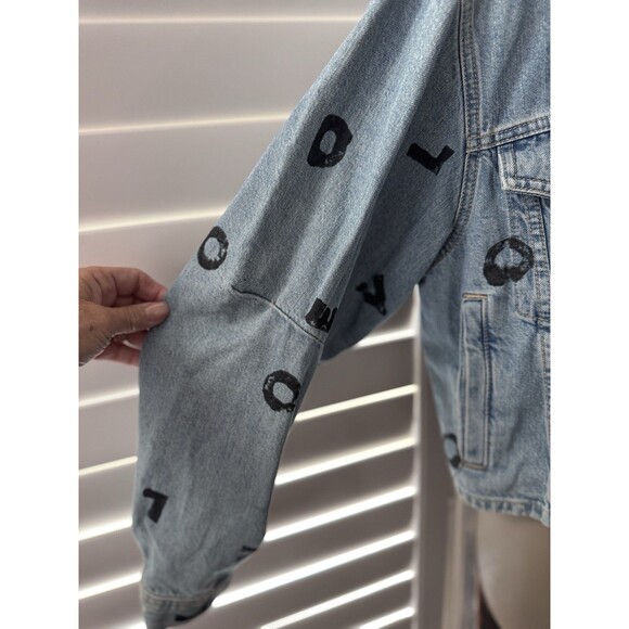 Current Elliott Jean Jacket Baby Trucker Cropped Size 0 (US size 2) msrp $328 - Picture 6 of 10